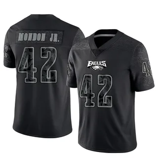 Smael Mondon Jr. Philadelphia Eagles Men's Limited Reflective Nike Jersey - Black