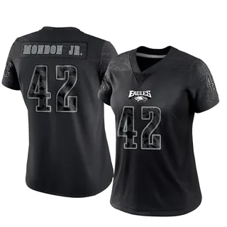 Smael Mondon Jr. Philadelphia Eagles Women's Limited Reflective Nike Jersey - Black