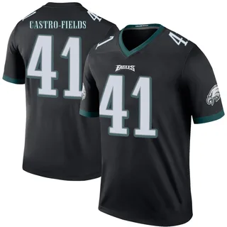 Tariq Castro-Fields Philadelphia Eagles Men's Color Rush Legend Nike Jersey - Black
