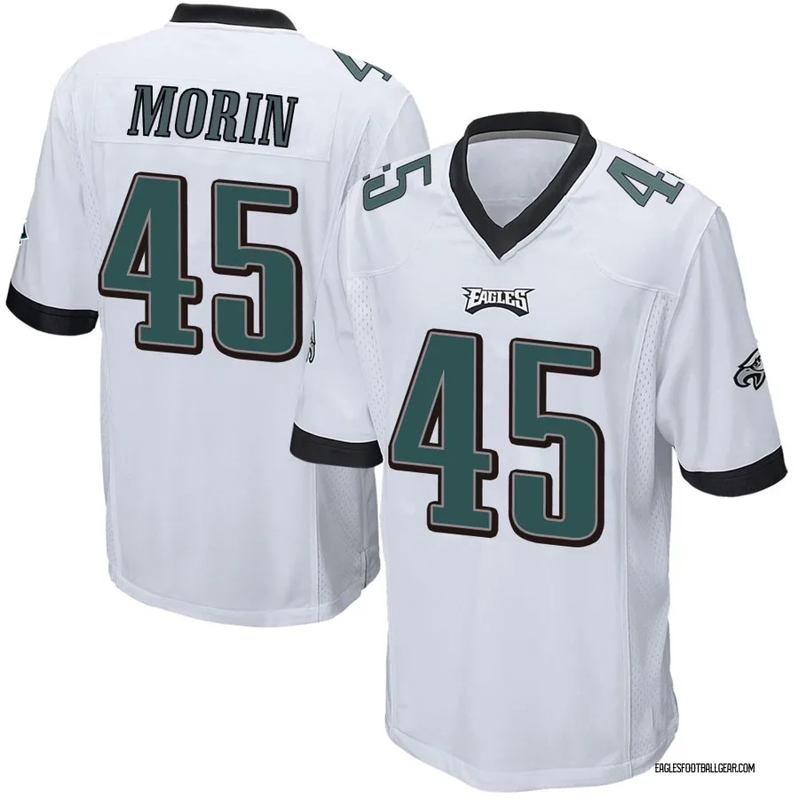 Taylor Morin Philadelphia Eagles Men's Game Nike Jersey - White