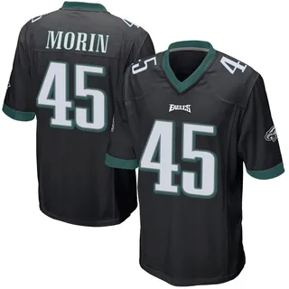 Taylor Morin Philadelphia Eagles Youth Game Alternate Nike Jersey - Black