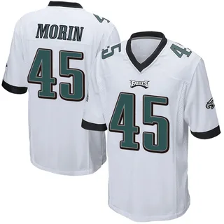 Taylor Morin Philadelphia Eagles Youth Game Nike Jersey - White