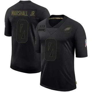 Terrace Marshall Jr. Philadelphia Eagles Youth Limited 2020 Salute To Service Nike Jersey - Black