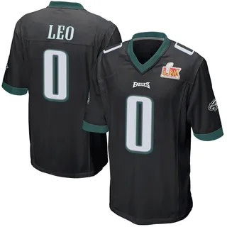 Titus Leo Philadelphia Eagles Men's Game Alternate Super Bowl LIX Nike Jersey - Black
