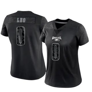 Titus Leo Philadelphia Eagles Women's Limited Reflective Nike Jersey - Black