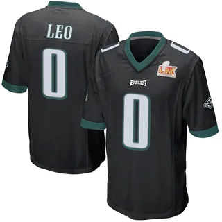 Titus Leo Philadelphia Eagles Youth Game Alternate Super Bowl LIX Nike Jersey - Black