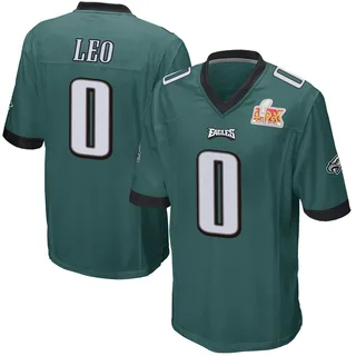 Titus Leo Philadelphia Eagles Youth Game Team Color Super Bowl LIX Nike Jersey - Green