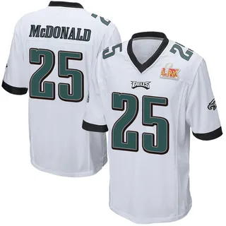 Tommy McDonald Philadelphia Eagles Men's Game Super Bowl LIX Nike Jersey - White