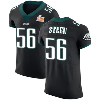 Tyler Steen Philadelphia Eagles Men's Elite Alternate Vapor Untouchable Super Bowl LIX Nike Jersey - Black