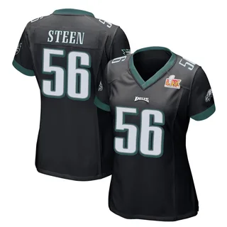 Tyler Steen Philadelphia Eagles Women's Game Alternate Super Bowl LIX Nike Jersey - Black