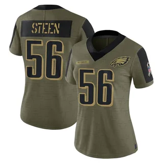 Tyler Steen Philadelphia Eagles Women's Limited 2021 Salute To Service Nike Jersey - Olive