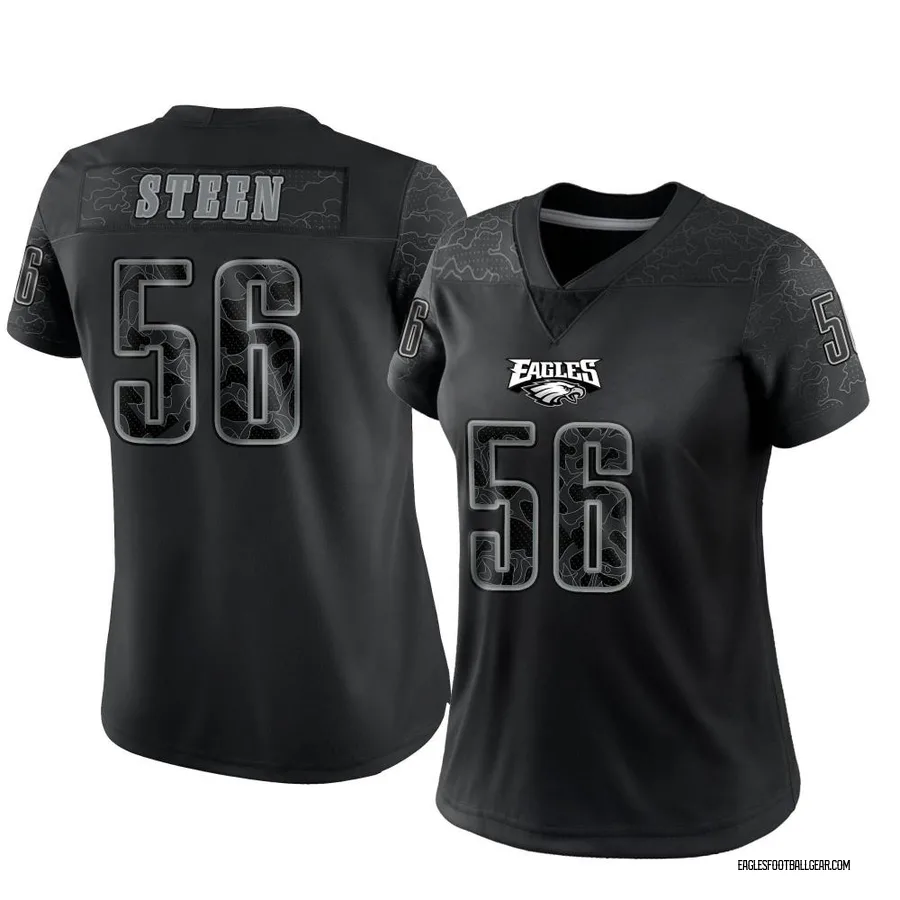 Tyler Steen Philadelphia Eagles Women's Limited Reflective Nike Jersey - Black