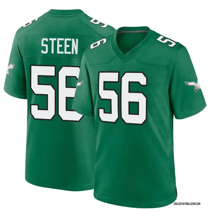 Tyler Steen Philadelphia Eagles Youth Game Kelly Alternate Nike Jersey - Green