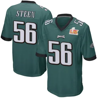 Tyler Steen Philadelphia Eagles Youth Game Team Color Super Bowl LIX Nike Jersey - Green