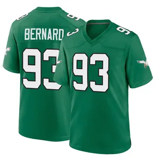 Uar Bernard Philadelphia Eagles Men's Game Kelly Alternate Nike Jersey - Green