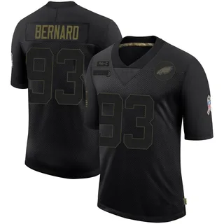 Uar Bernard Philadelphia Eagles Men's Limited 2020 Salute To Service Nike Jersey - Black