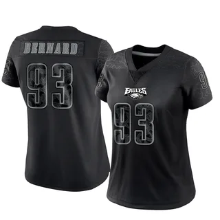 Uar Bernard Philadelphia Eagles Women's Limited Reflective Nike Jersey - Black