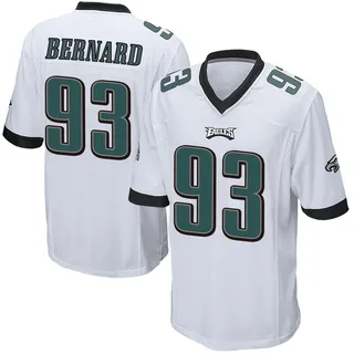 Uar Bernard Philadelphia Eagles Youth Game Nike Jersey - White