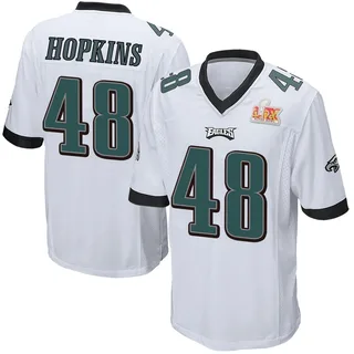Wes Hopkins Philadelphia Eagles Youth Game Super Bowl LIX Nike Jersey - White