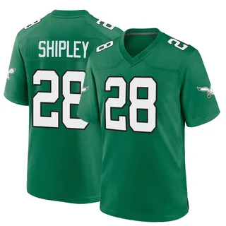 Will Shipley Philadelphia Eagles Men's Game Kelly Alternate Nike Jersey - Green