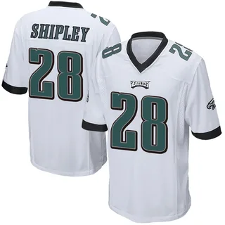 Will Shipley Philadelphia Eagles Men's Game Nike Jersey - White