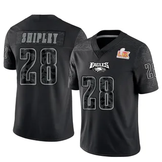 Will Shipley Philadelphia Eagles Men's Limited Reflective Super Bowl LIX Nike Jersey - Black