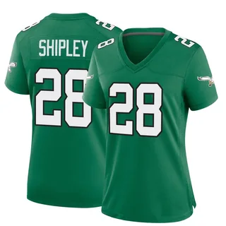 Will Shipley Philadelphia Eagles Women's Game Kelly Alternate Nike Jersey - Green
