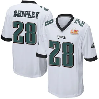 Will Shipley Philadelphia Eagles Youth Game Super Bowl LIX Nike Jersey - White