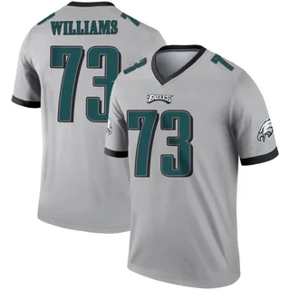 Youth Cameron Williams Philadelphia Eagles Youth Legend Silver Inverted Nike Jersey