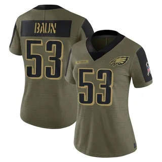 Zack Baun Philadelphia Eagles Women's Limited 2021 Salute To Service Nike Jersey - Olive