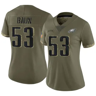 Zack Baun Philadelphia Eagles Women's Limited 2022 Salute To Service Nike Jersey - Olive