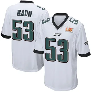 Zack Baun Philadelphia Eagles Youth Game Super Bowl LIX Nike Jersey - White